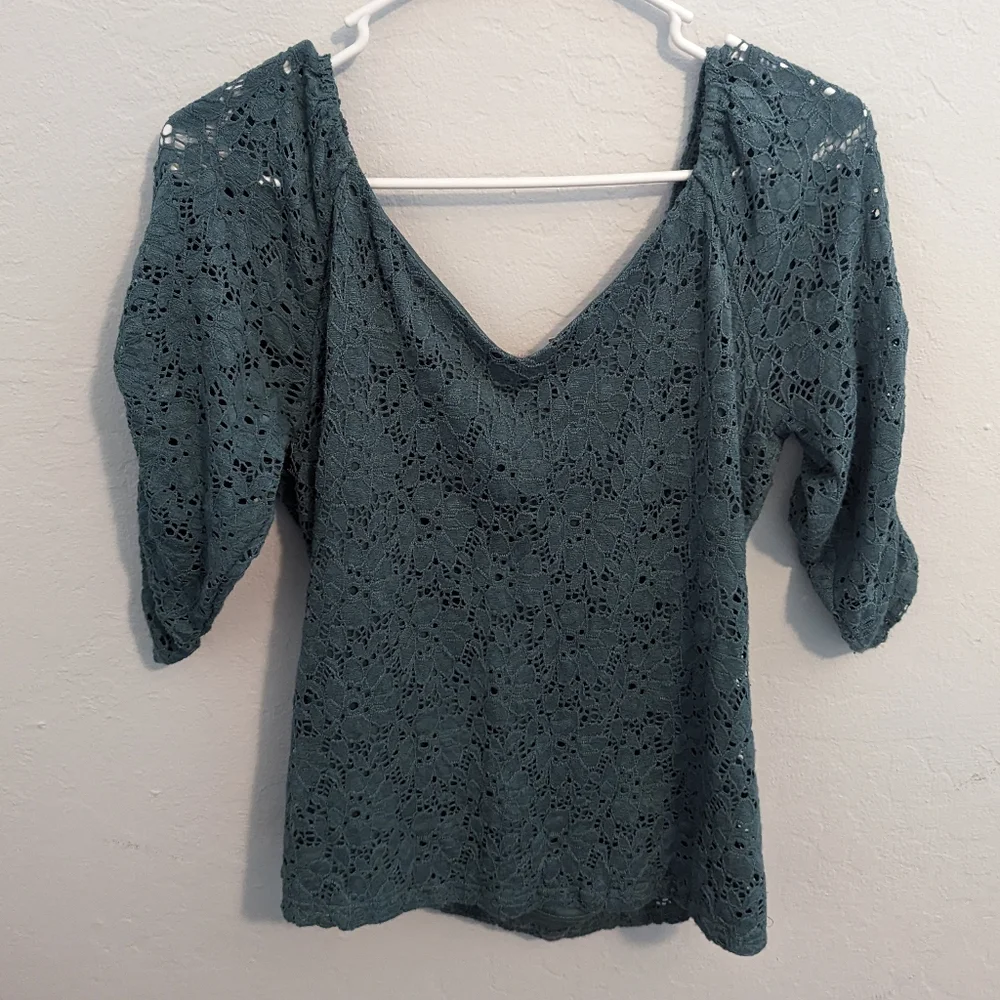 Lace Eyelet Top by Willow & Root - Picture 2 of 8